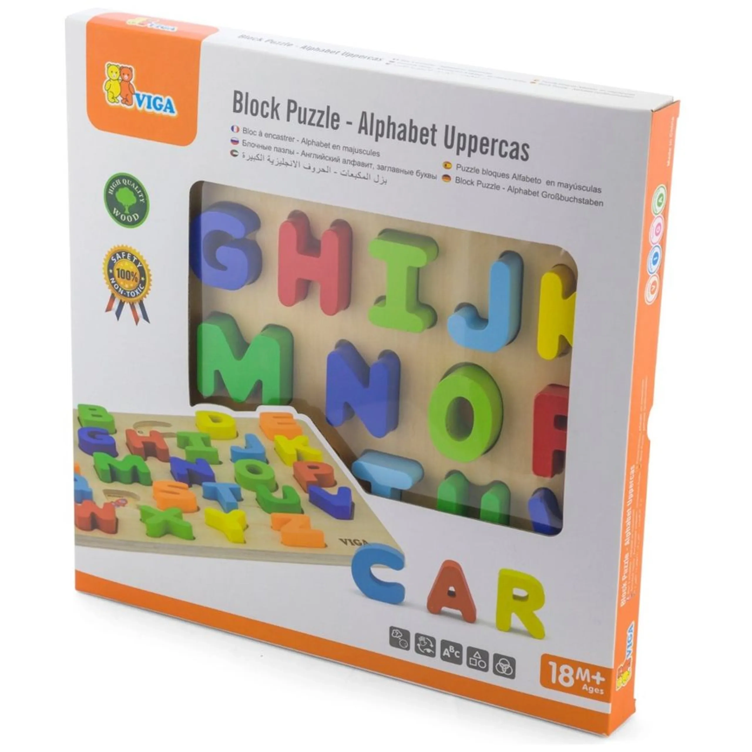 Uppercase Alphabets Block Puzzle - 26 pcs