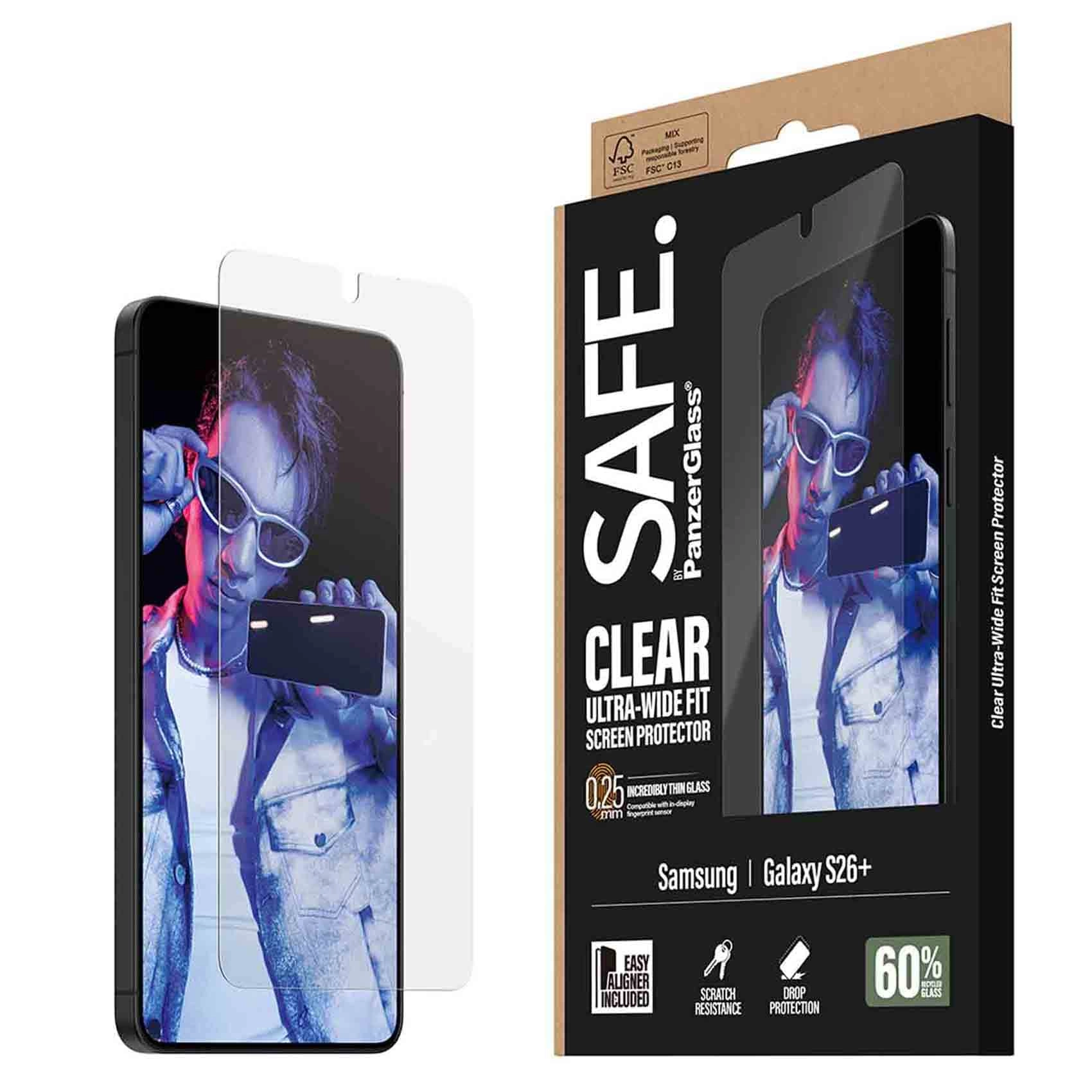 PanzerGlass Clear Tempered Glass Screen Protector for Samsung Galaxy S26+