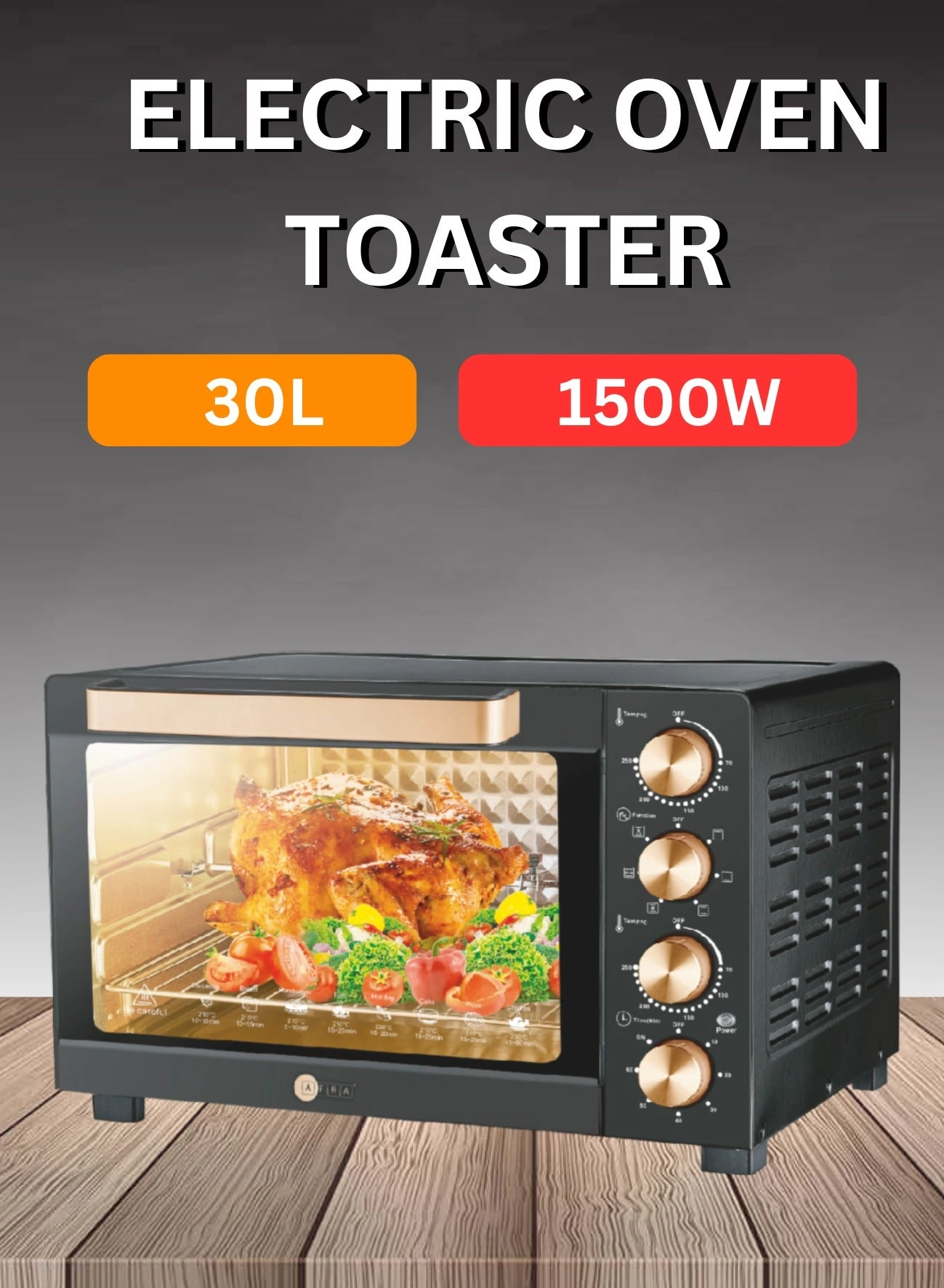 AFRA AF-3015OTBK - Convection Rotisserie