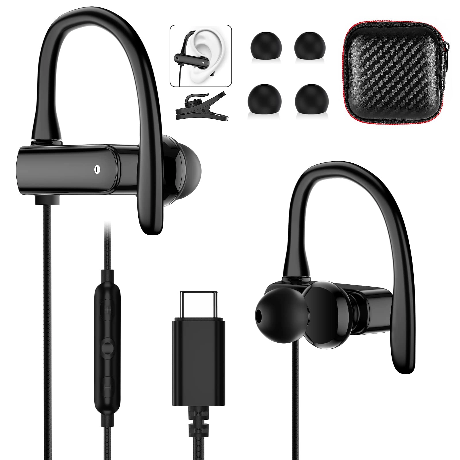 USB C Headphones Wired Earbud