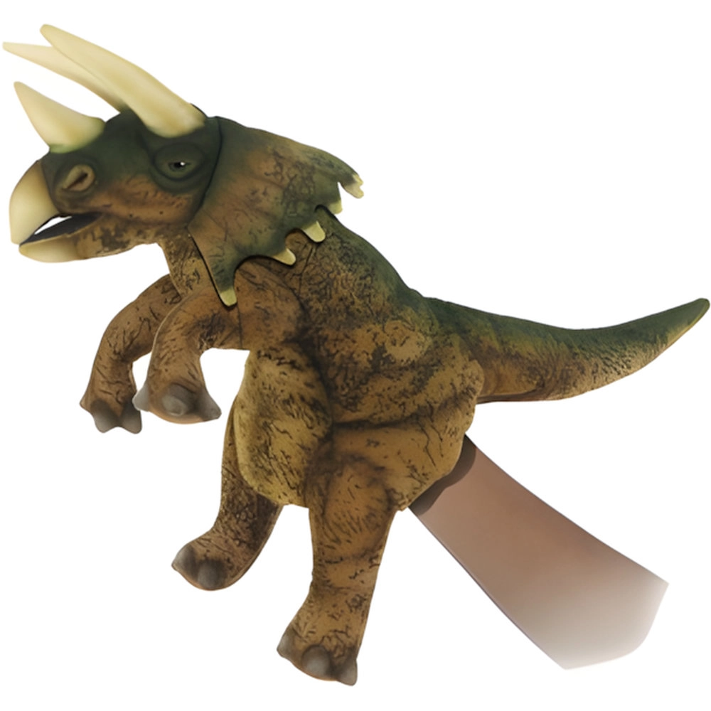 HANSA LOCAL Triceratops Puppet - Interactive Hand Puppet