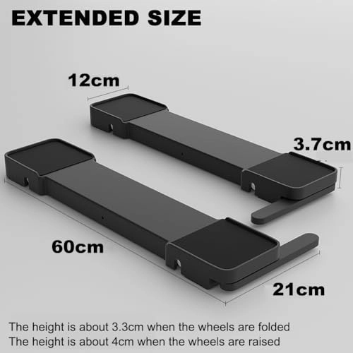 Washing Machine Refrigerator Roller Base - 36 high-quality rubber wheels 54 cm to 70 cm