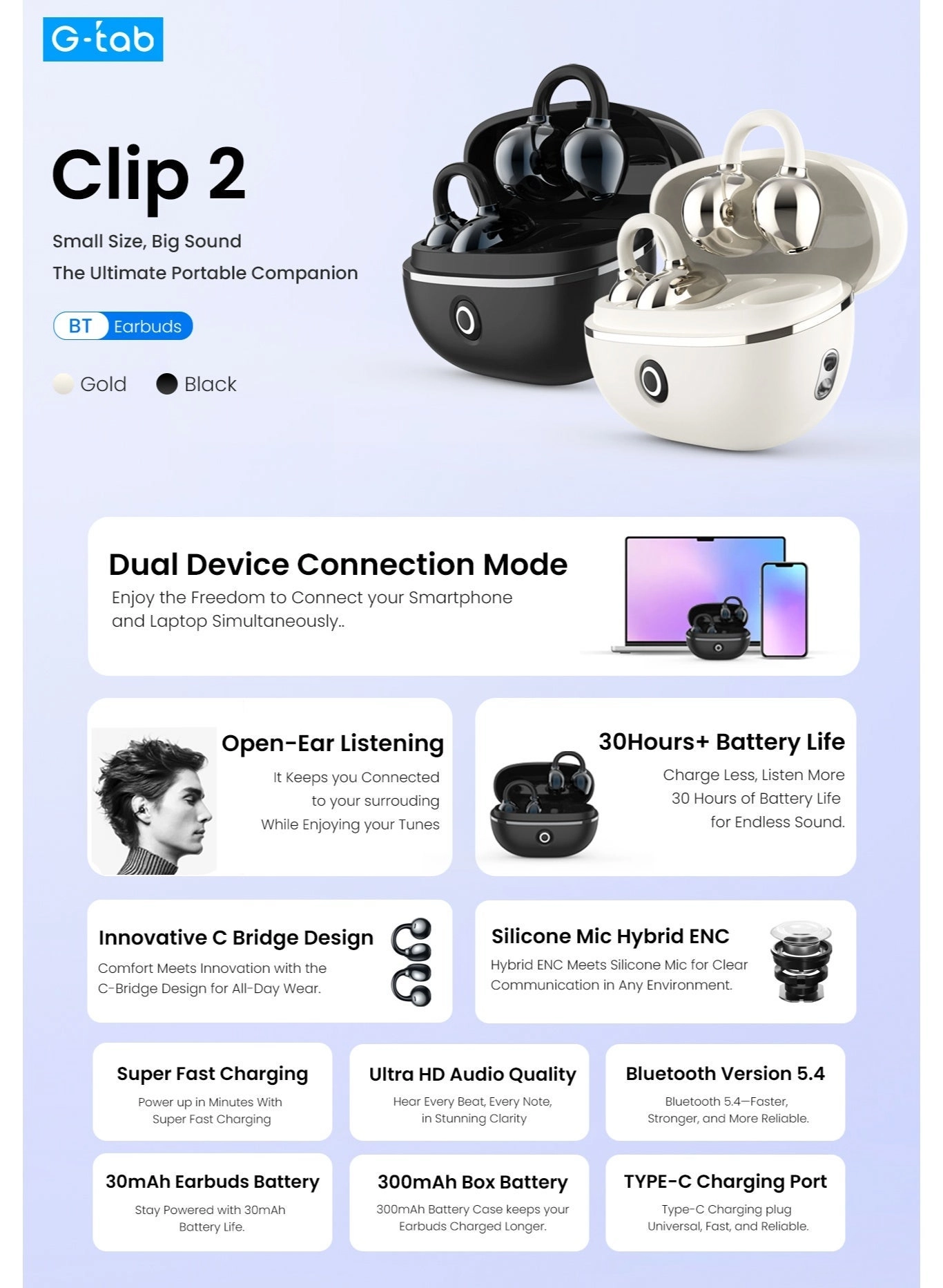 CLIP2 Wireless Earbud