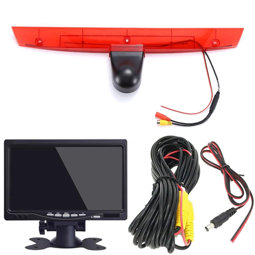 Brake Light Reversing Camera + Rear View Mirror Monitor - Night vision 628 x 586 pixels