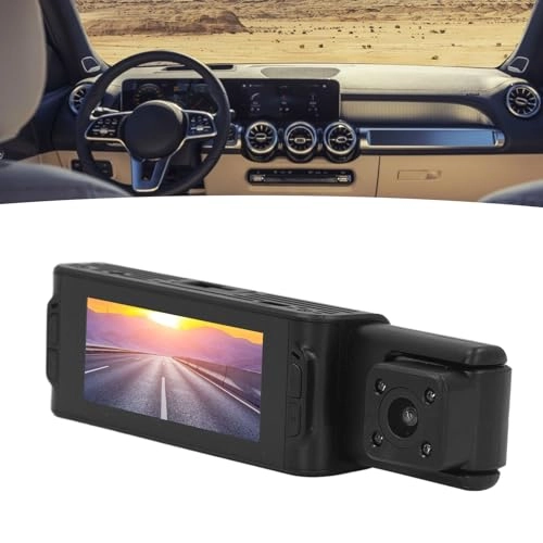 Small Indoor Front Triple Lens Dash Cam - 1080P