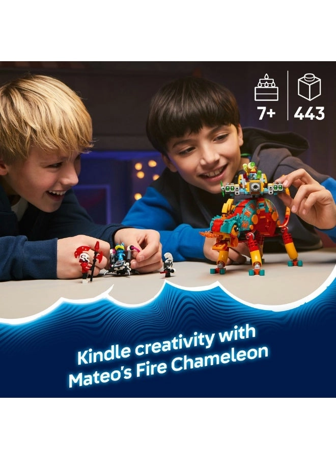 DREAMZzz 2in1 Mateo's Fire Chameleon (71492) - Fantasy Animal Figure 2 Minifigures