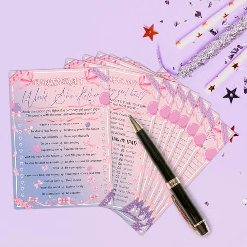 Who Knows The Birthday Best - Not intended for users under 16 years old 20 Game Cards