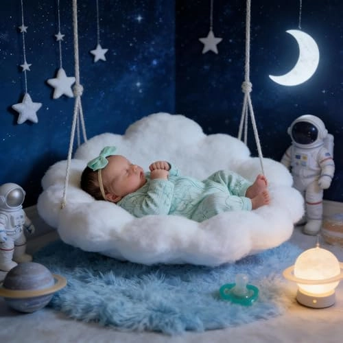 Reborn Baby Doll - 18 Inch Silicone Girl Sleeping Ages 3+