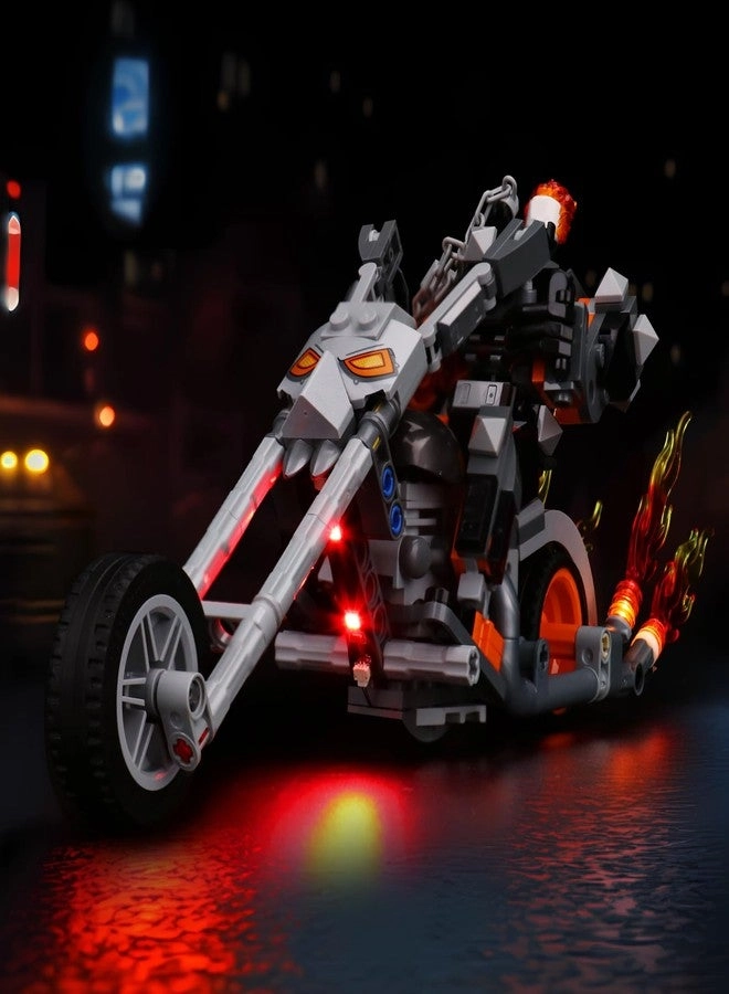 Brickshining LED Lighting Compatible with LEGO Ghost Rider Mech & Bike 76245 - Ghost Rider LEGO
