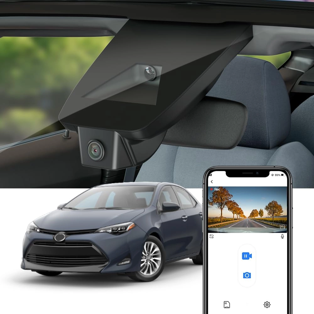 FITCAMX 4K Front Only 2160P for Toyota Corolla 2017 2018 2019 (11th Gen)
