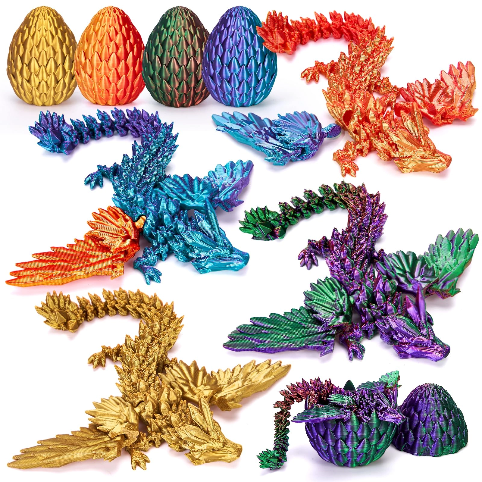 BaiYiGou Store Dragon Egg - 4-piece