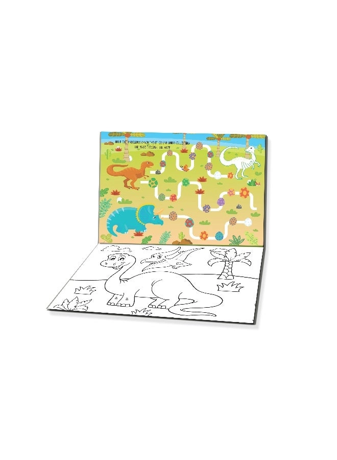Fun with Dinosaur Activity & Colouring Book