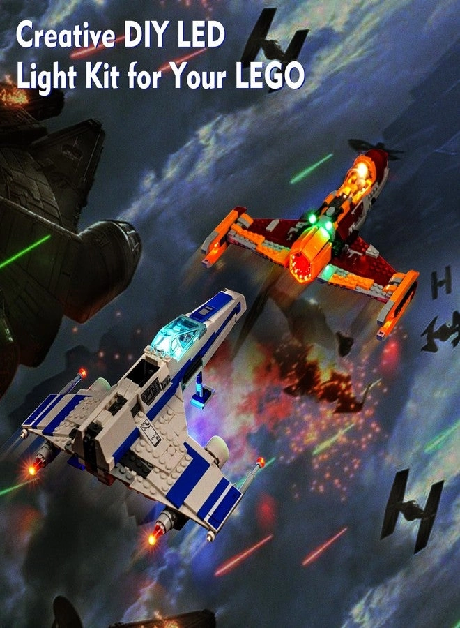 LED Light Kit - for LEGO New Republic E-Wing vs. Shin Hati’s Starfighter 75364 Lights Only