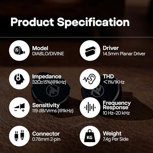 7HZ DIOKO 2 - In Ear Monitor 18 Ohms