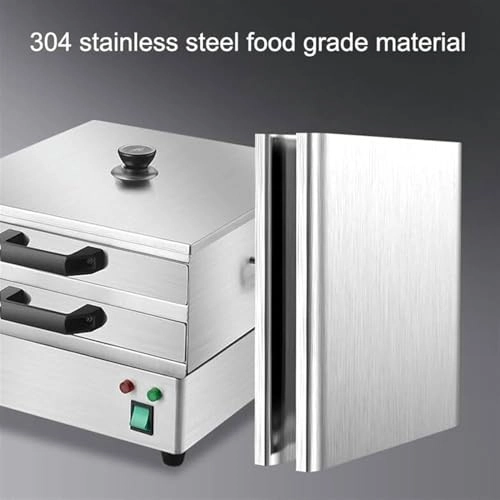 Rice Noodle Rolls Steamer - 2 Layer Stainless Steel