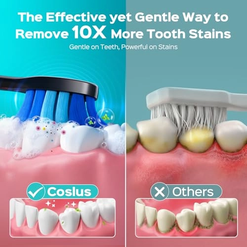 Sonic Electric Toothbrush - 5 Modes 3 Intensities Black