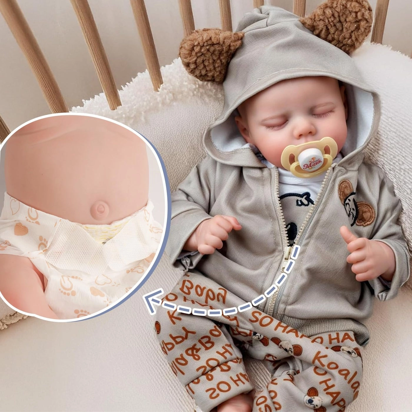 Reborn Baby Doll - 17 Inch Vinyl