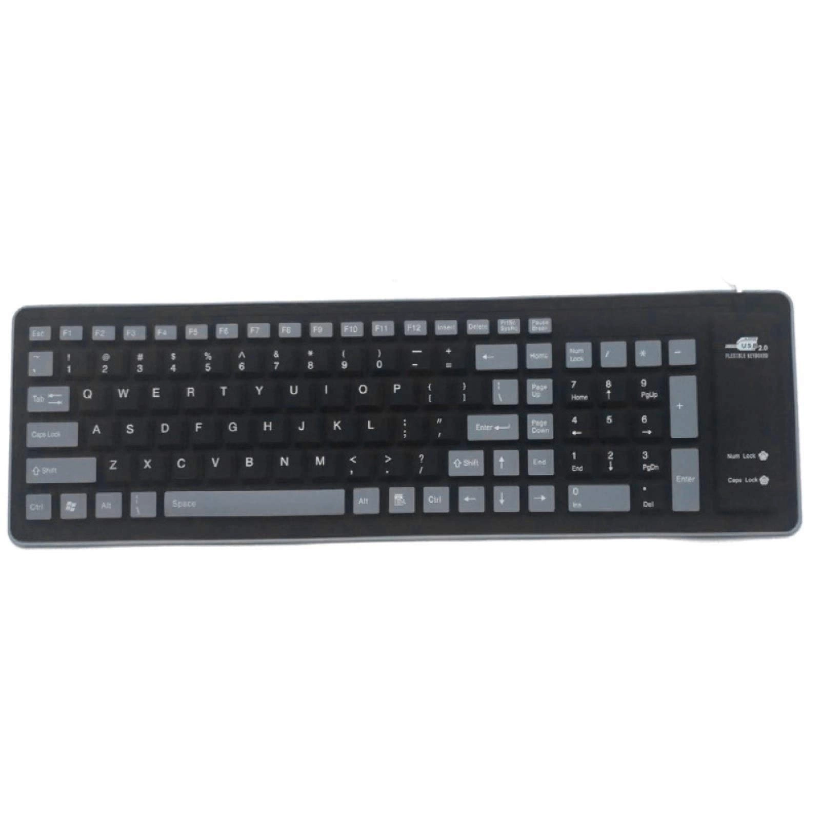 CLBTU Foldable Soft Silicone Gaming Keyboard - Wired