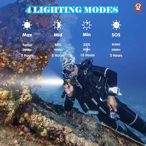 D260 - 2000 Lumens IPX8 100M Waterproof