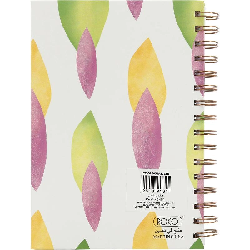 Notebook 19 X 26 cm Spiral - Grid 100 Sheets