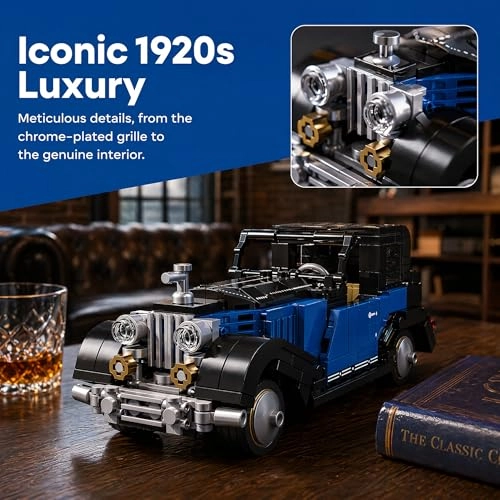 Vintage Car Clamping Building Blocks Kit - vintage model car 309 pcs