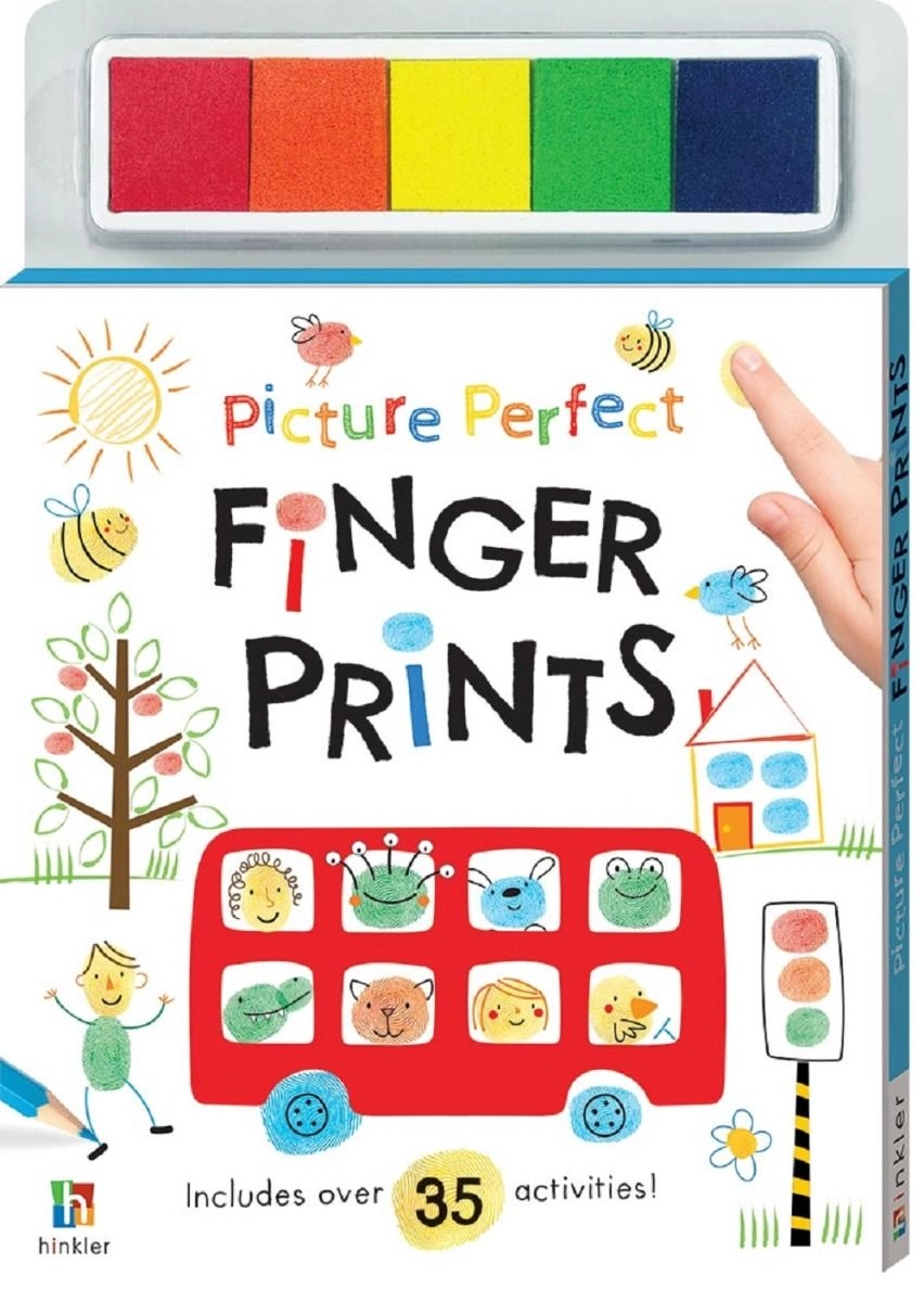 Hinkler Picture Perfect Finger Prints - Multi Colour 3-5