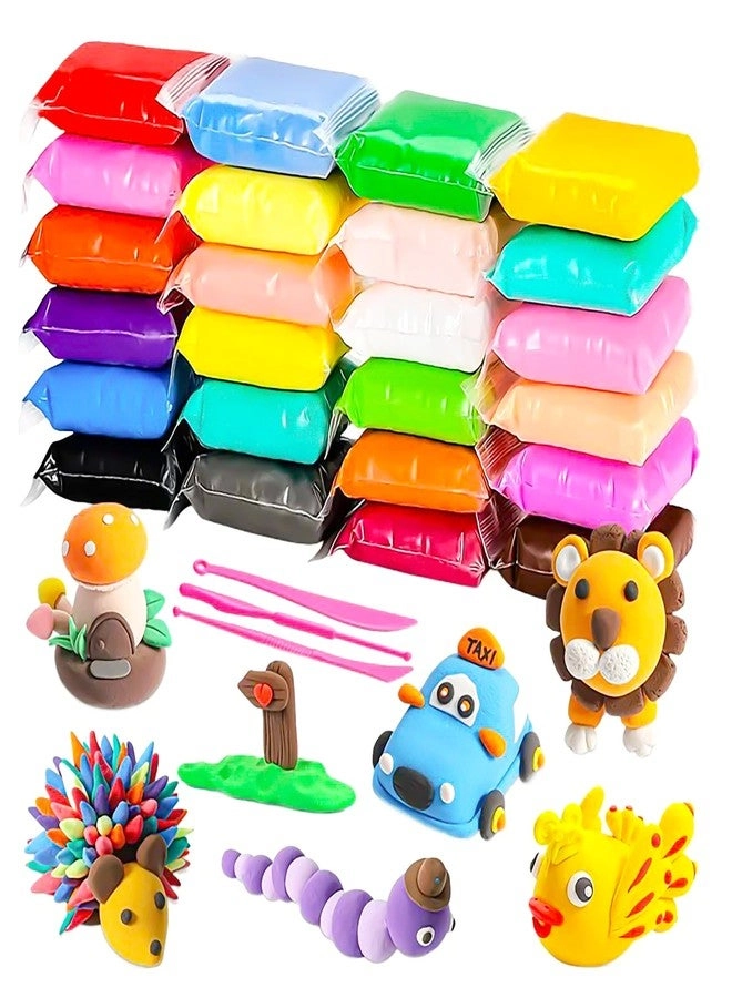 Air Dry Clay Set - 12 Pcs