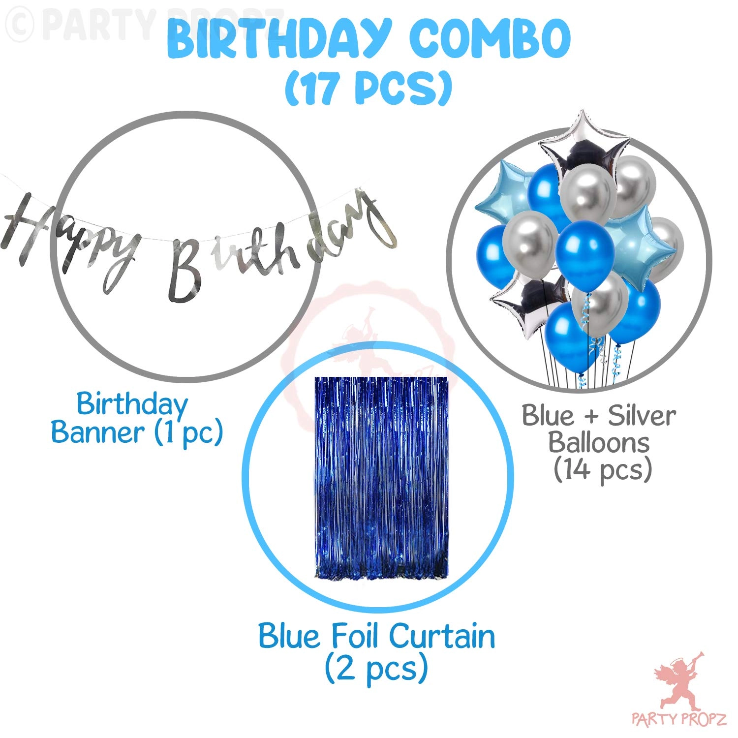 Birthday Decoration Items - 17Pcs Birthday