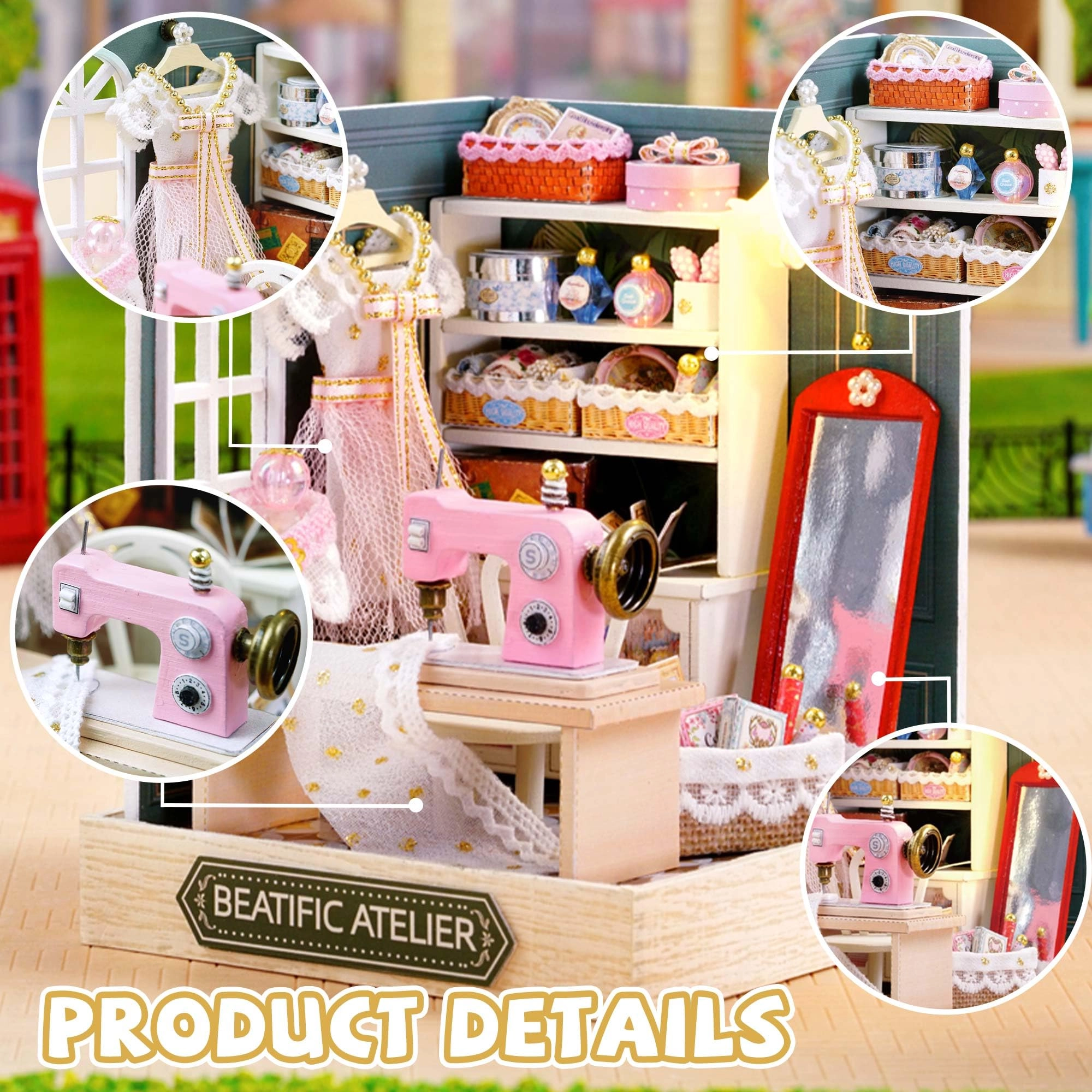 DIY Miniature House Kit - Vintage Coffee Shop