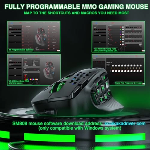 SM809 - USB, Wired Gaming Mouse