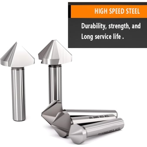 Countersink Drill Bit Set - HSS 6pcs 6.3mm 8.3mm 10.4mm 12.4mm 16.5mm 20.5mm
