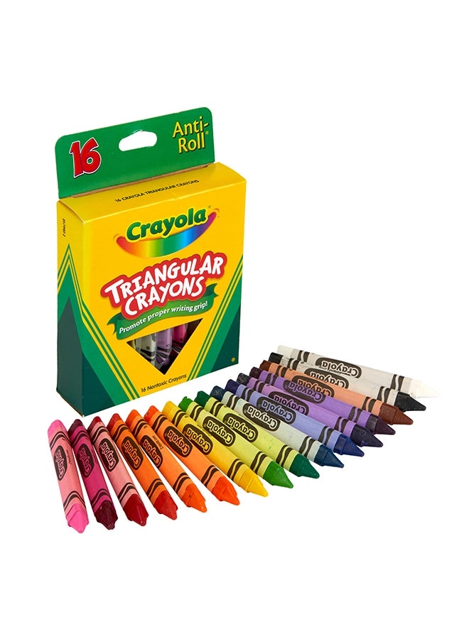 Triangular Crayons - 16 Pcs