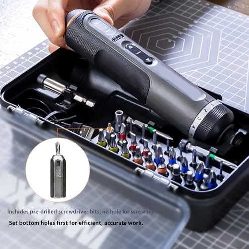 Cordless Electric Screwdriver - 7 Speed LED Work Light