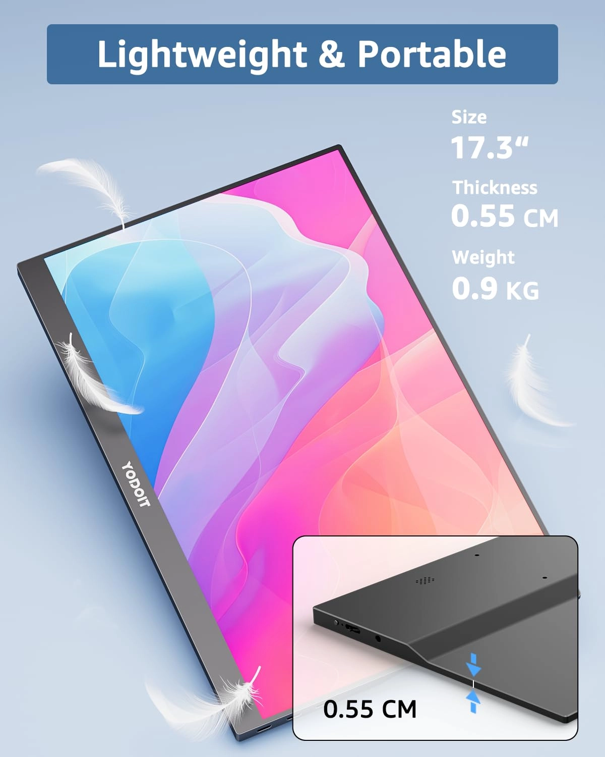 Portable Monitor - 1920 × 1080 17.3 Inch