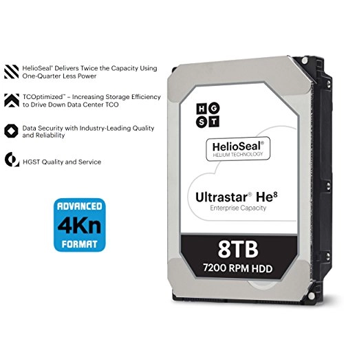 Ultrastar He8 3.5" 7200rpm 128MB SATA 6Gb/s (HUH728080ALN600) - 8TB