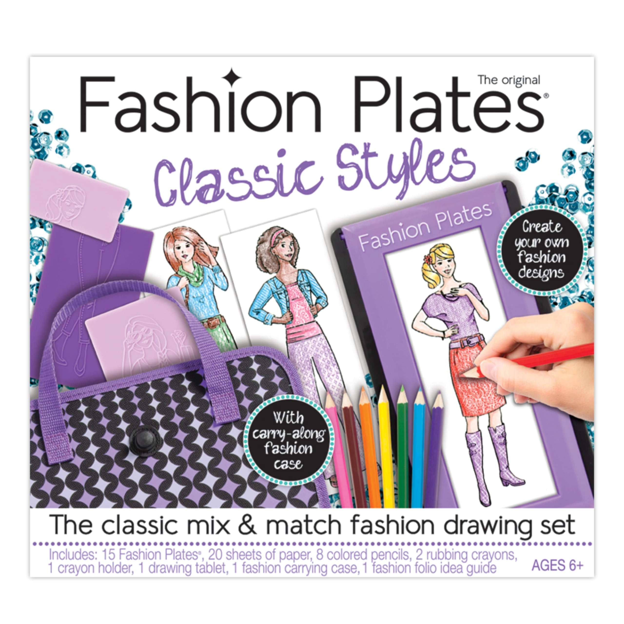 Playmonster Kahootz Fashion Plates - Drawing Kit 6+ years