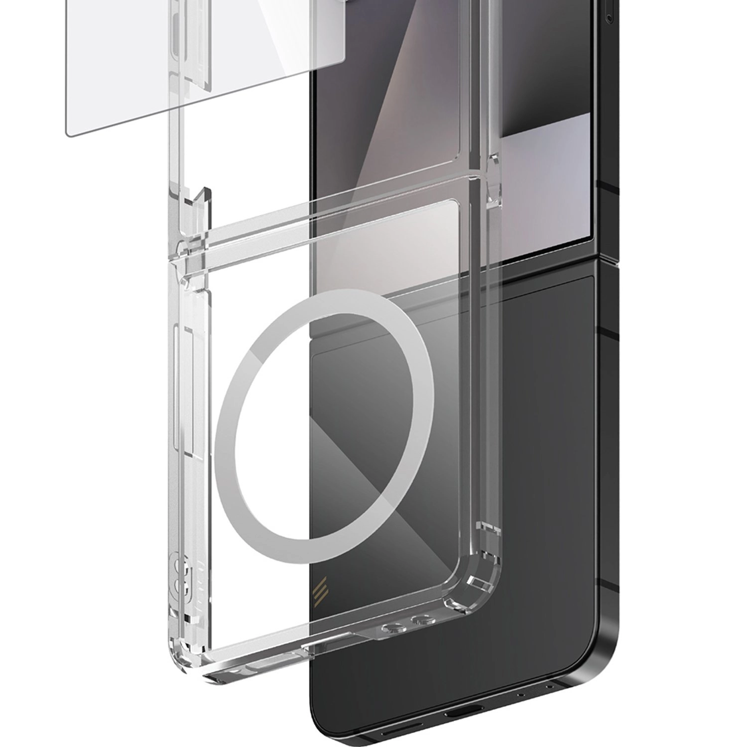 Magnetic Clear Case for Samsung Galaxy Z Flip7
