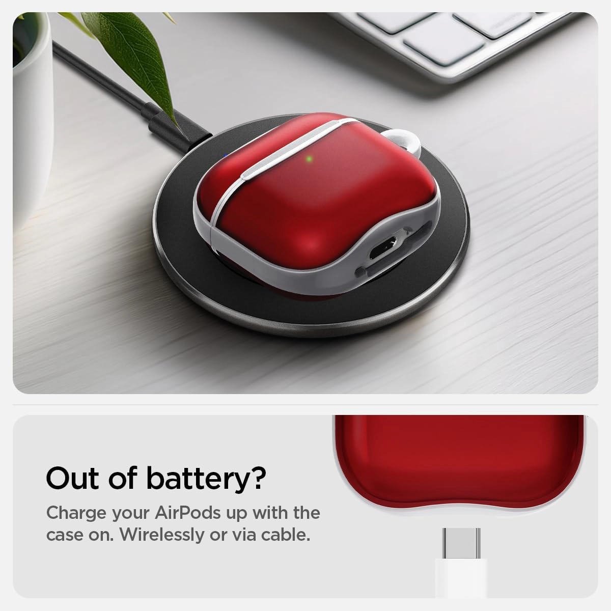 Ultra Hybrid - Earbuds Case for Apple AirPods 4 Wireless Charging Compatible