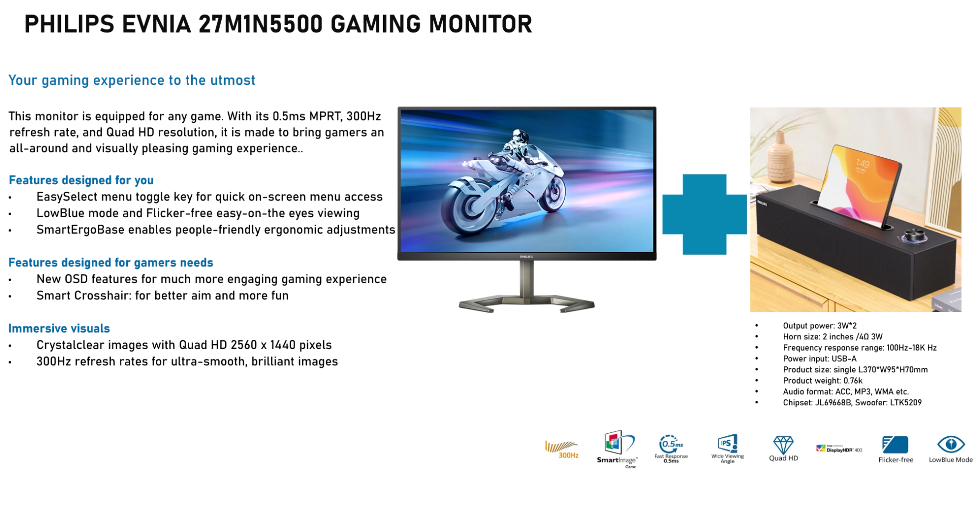 27M1N5500U - 27 Inches 2560 x 1440