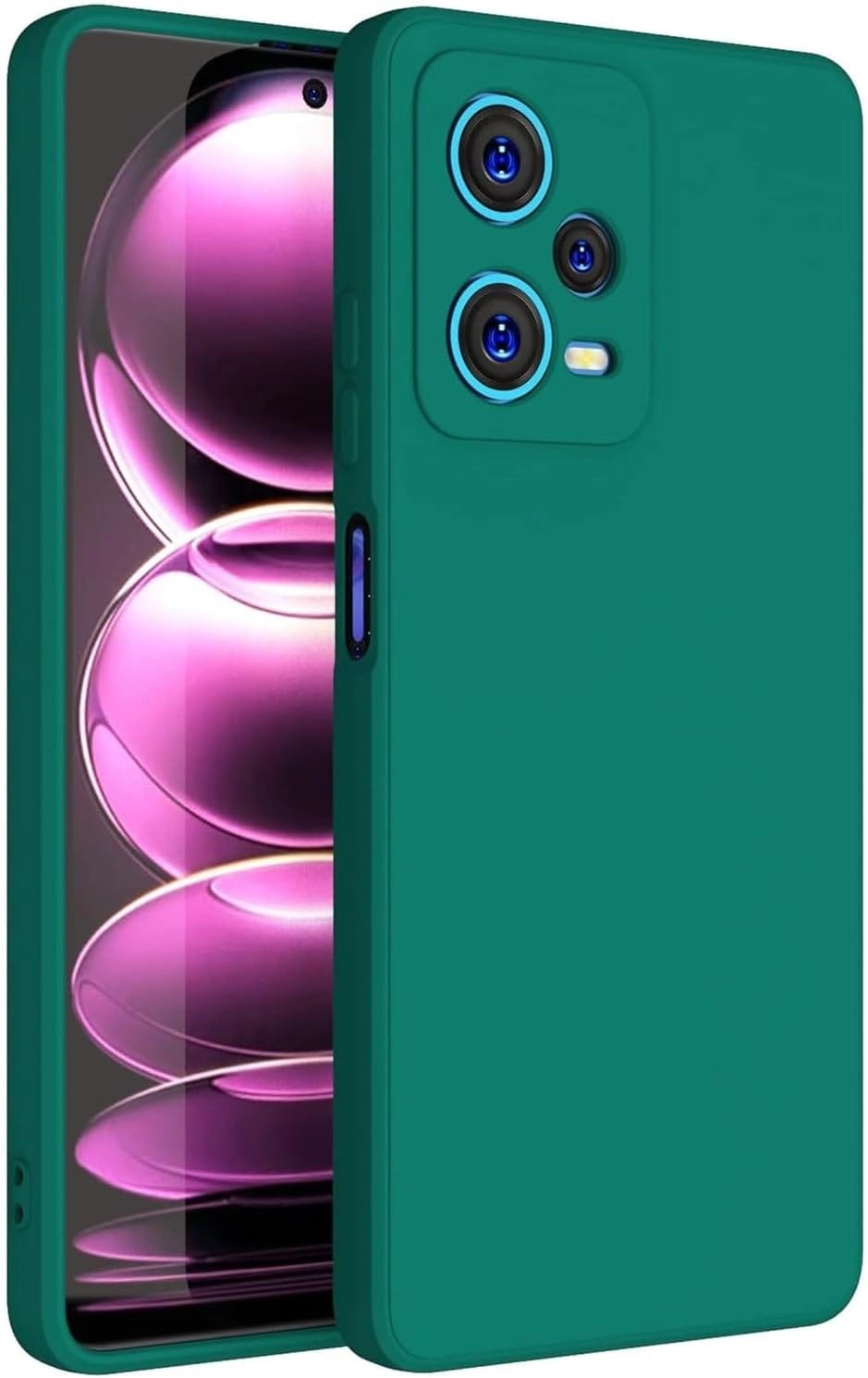 Muzz International Liquid Gel Rubber Bumper Case for Xiaomi Redmi Note 12 Pro