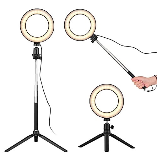 Ring Light LED - 6" Tripod 3 Light Modes