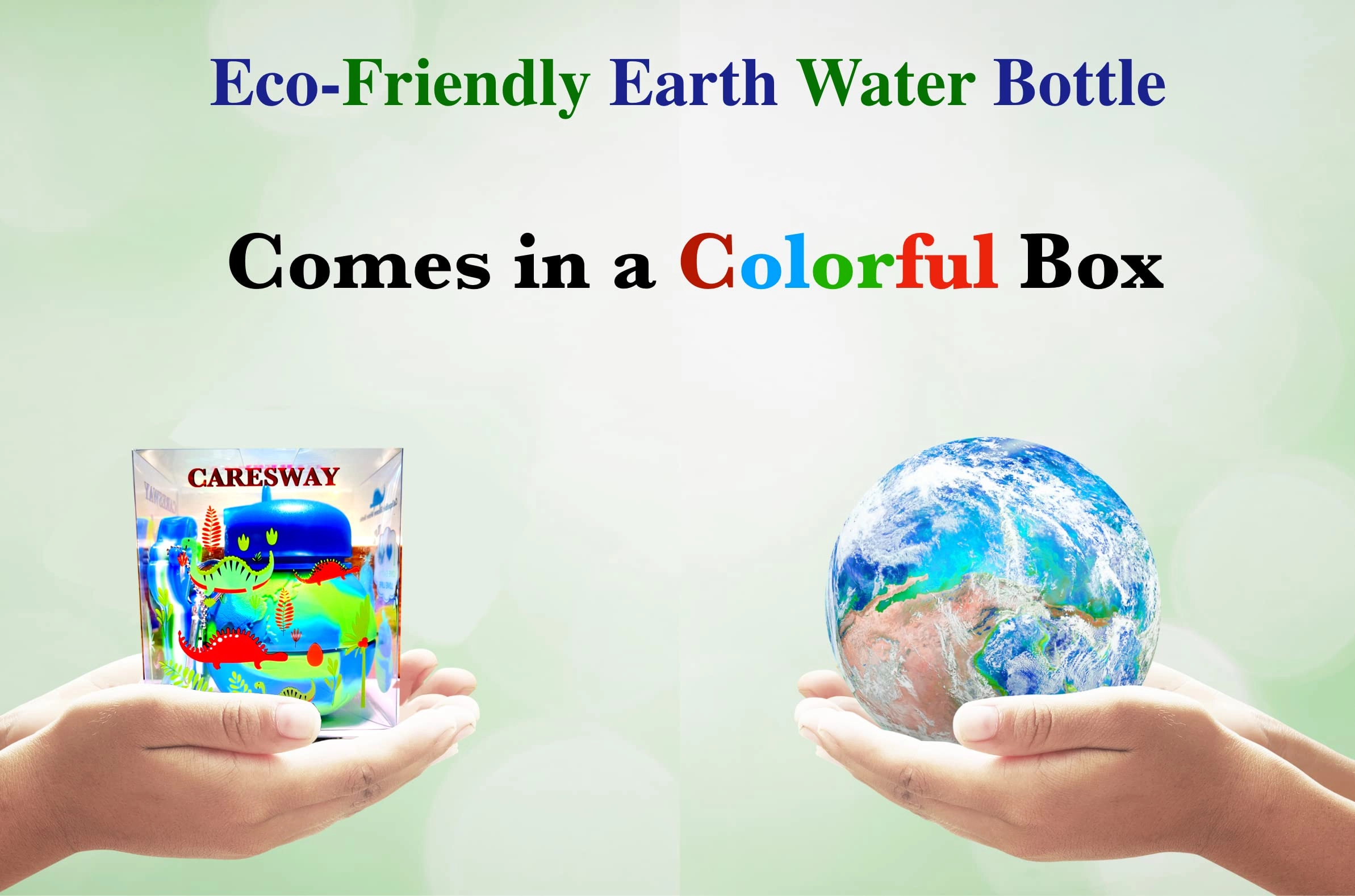 Earth Globe Water Bottle - Collapsible Silicone 550 ml