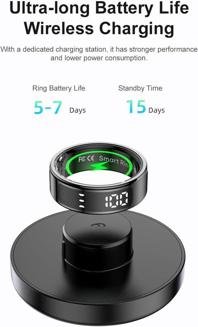 Smart Ring - Touchscreen Silver Size 10