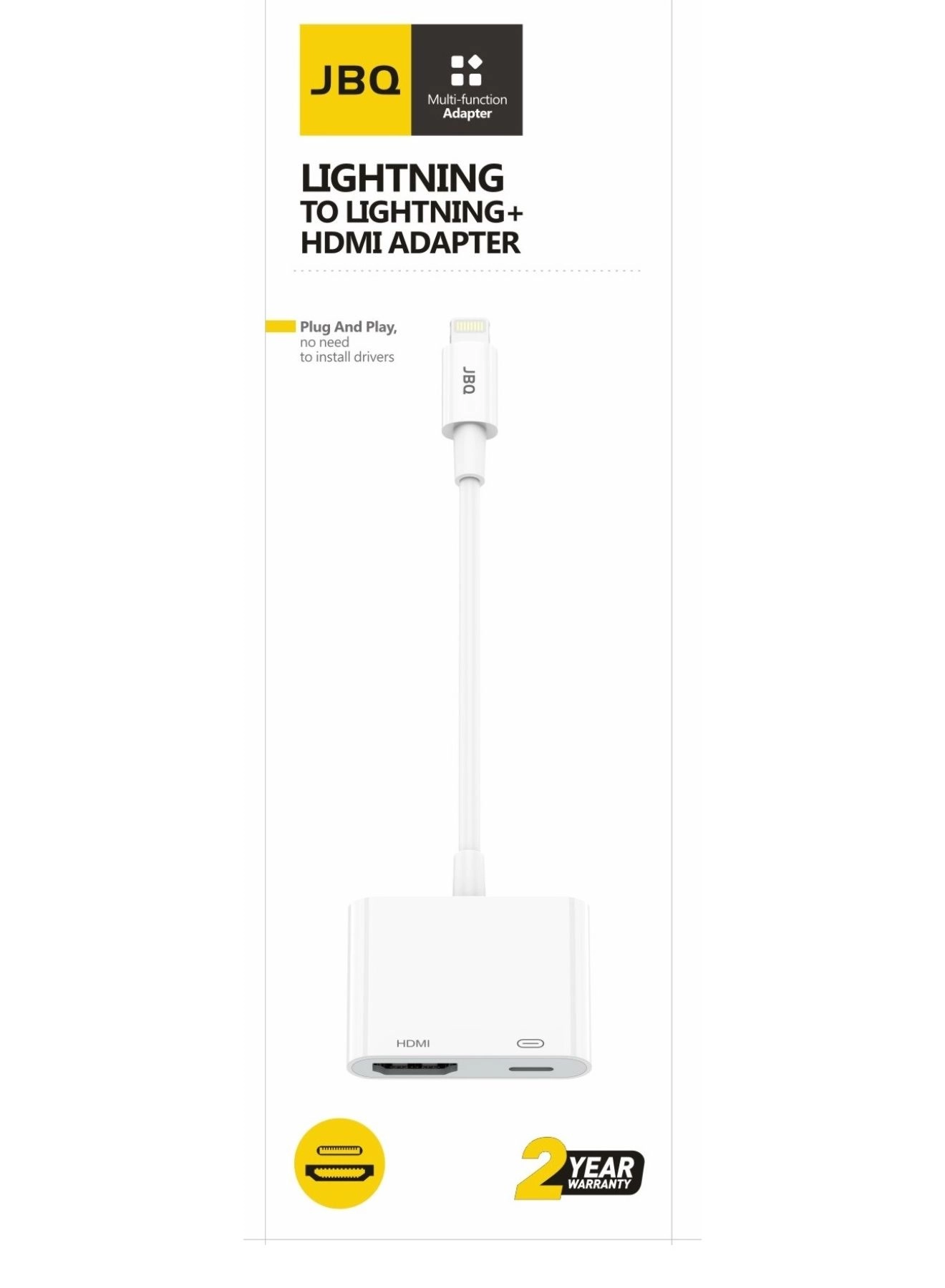 LA-P9 Lightning To Lightning + HDMI Adapter Lightning to HDMI