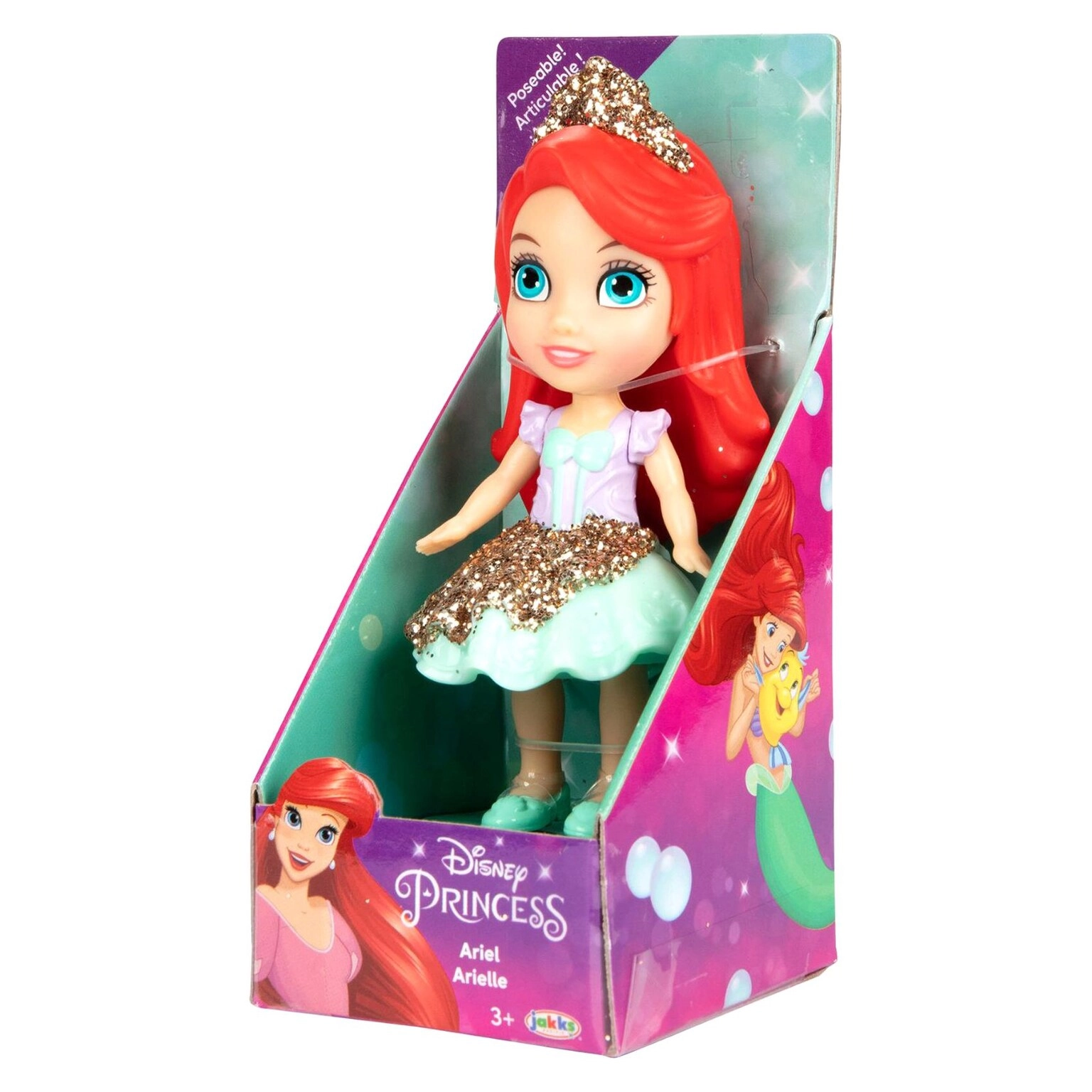 Disney Princess Mini Poseable Doll - 3.5'' Ages 3+