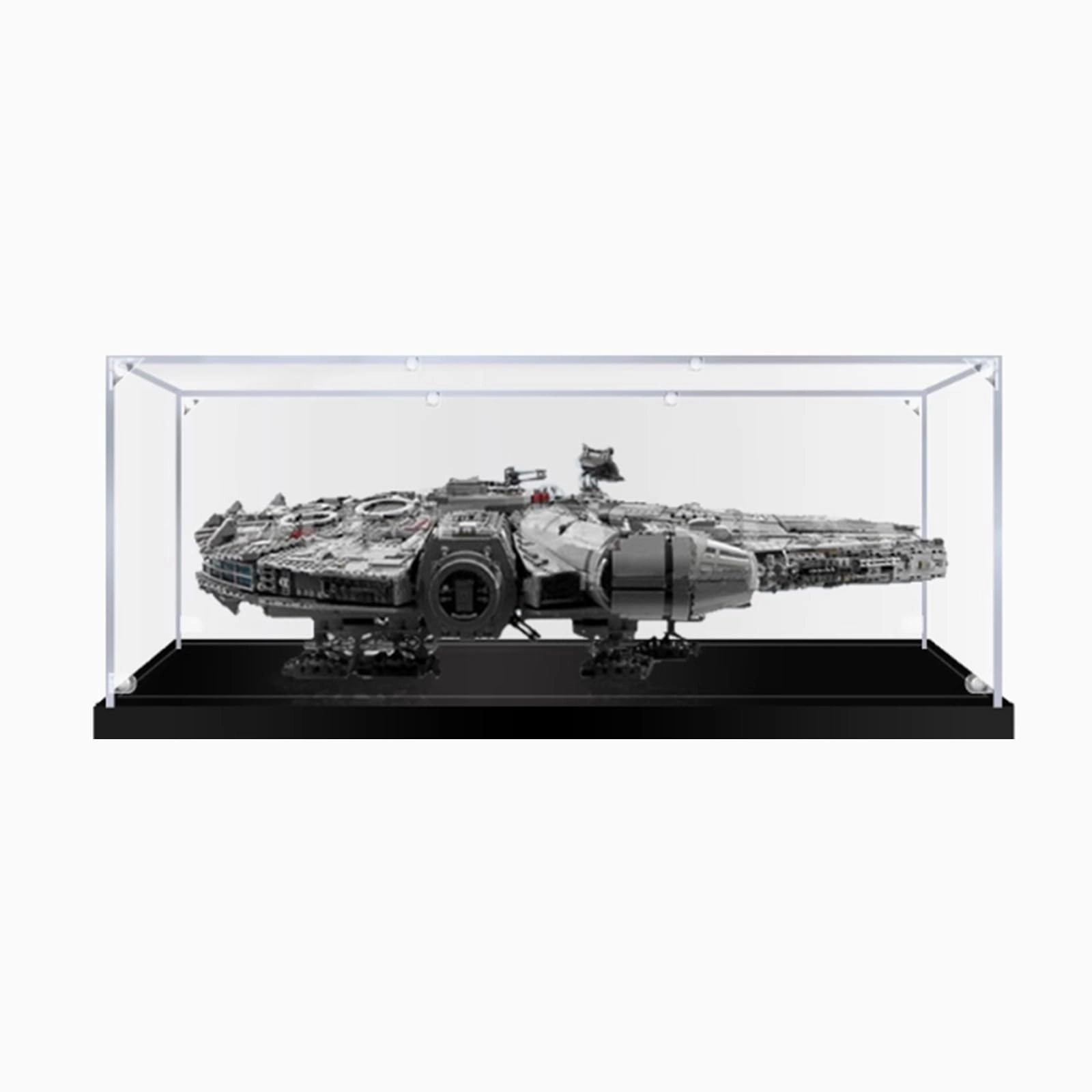 OYTOCLKU Acrylic Display Case for LEGO 75192 Millennium Falcon - 3mm thickness Dustproof