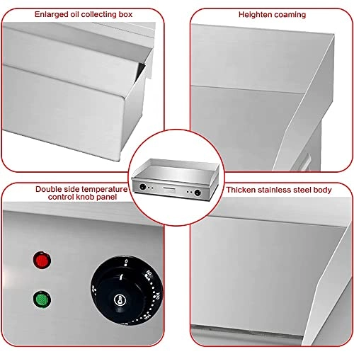 Electric Countertop Griddle - 636*365*9mm/25*14.37*0.35 cm