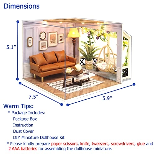DIY Miniature Dollhouse Kit - Warm Moment 1:24