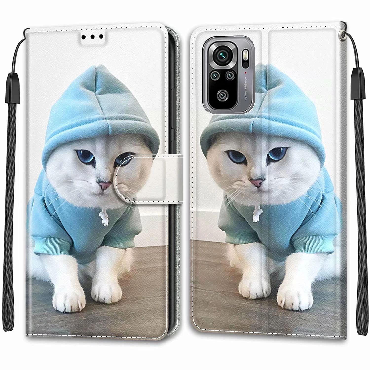 Nadoli Wallet Case Faux Leather Folio for Xiaomi Redmi Note 10 4G