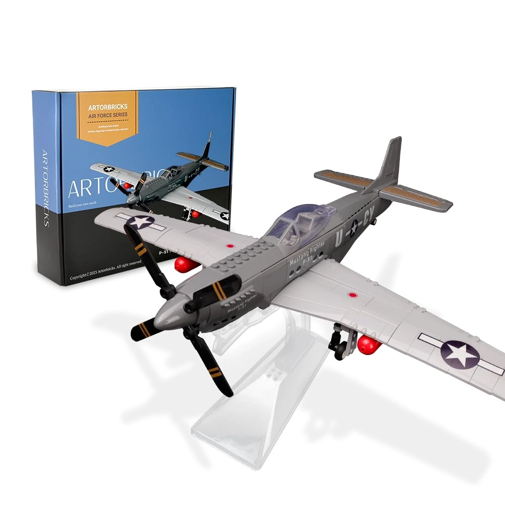 ARTORBRICKS P-51 Mustang - Limited Edition Multicolor